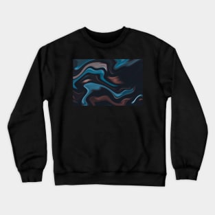 Abstract Dark Waves Crewneck Sweatshirt
